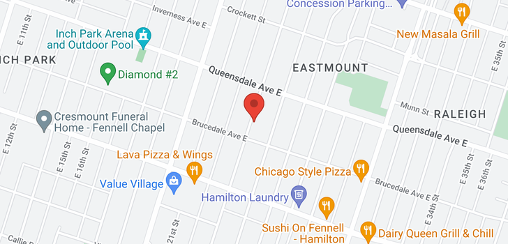 map of 165 EAST 23RD Street